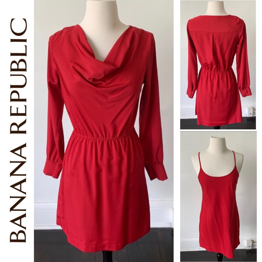 Last Chance 🔴 Banana Republic Vintage 2pcs Mini Dress & Slip